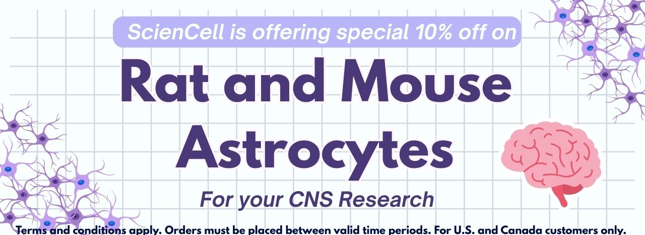Get 10% off Rat and Mouse Astrocytes 
